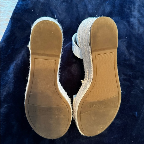 Franco Sorto white espadrille wedge Sandals - Picture 6 of 7